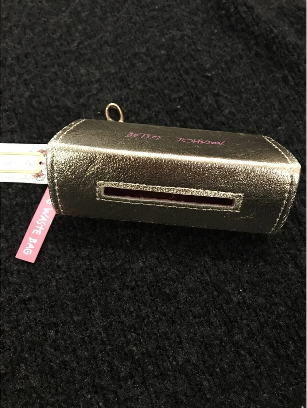 Betsey Johnson Dog Collar And Gold Dog Waste Bag NWT! M1294